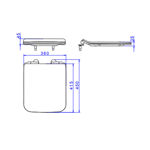 Imagen de Tapa inodoro Living Slow Close Easy Clean