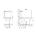 Imagen de Kit completo inodoro con mochila dual Quadra