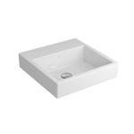 Imagen de Bacha de sobreponer cuadrada 41 cm c/mesa blanca Deca