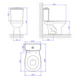 Imagen de Inodoro con mochila ASPEN doble descarga