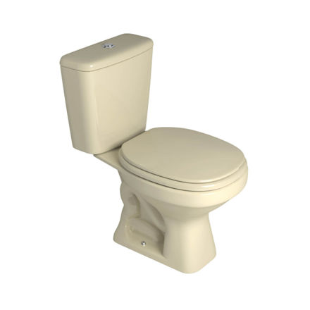 Imagen de Inodoro con mochila ASPEN crema