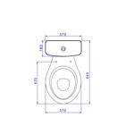 Imagen de Inodoro con mochila IZY Descarga Simple