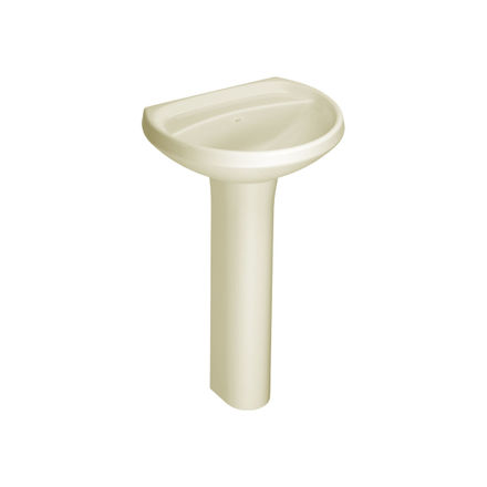 Imagen de Lavatorio y pedestal IZY Crema