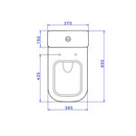 Imagen de Inodoro con mochila QUADRA