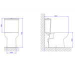 Imagen de Inodoro con mochila VOGUE PLUS 25 cm