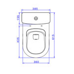 Imagen de Inodoro con mochila VOGUE PLUS 25 cm