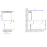 Imagen de Inodoro con mochila VOGUE PLUS 25 cm doble descarga.