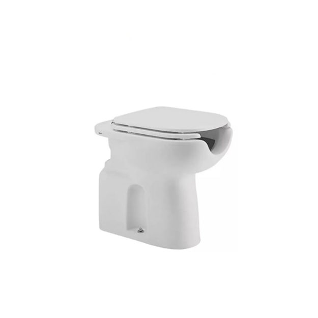 Imagen de Inodoro Conforto Vogue con abertura frontal blanco