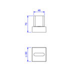 Imagen de Terminación para llave de paso Polo Gold DECA