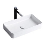 Imagen de Bacha de apoyo rectangular 61 x 35 cm blanca Brillante Dmc