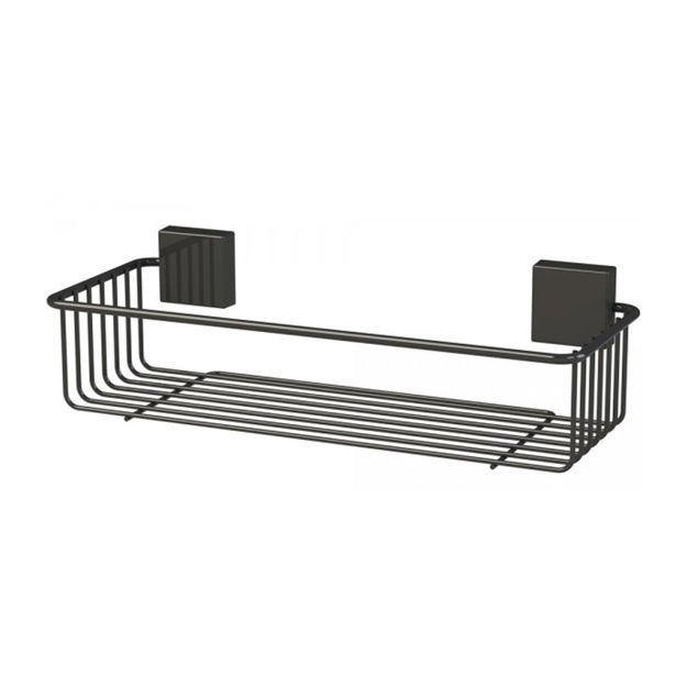 Imagen de ORGANIZADOR DE DUCHA NEGRO BRILLO