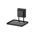 Imagen de JABONERA CON VENTOSA - NEGRO MATE