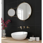 Imagen de Cerámica de pared Elementus negro HD 34x60 cm Brillante