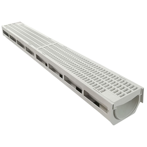 Imagen de Canaleta rejilla plástica 1 mt SMART HOME gris