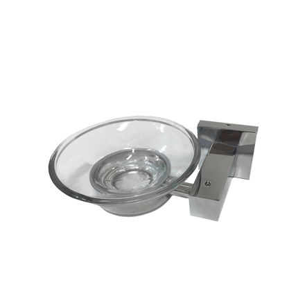 Imagen de Jabonera de vidrio QUATTRO