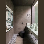 Imagen de Porcelanato para piso y pared Black Stone mate 92x92 cm Mate y rectificado