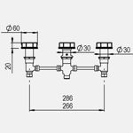 Imagen de Grifería de Bide Bimando con transferencia Luxury Cromado