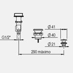 Imagen de Grifería de Bide Bimando con transferencia Luxury Cromado