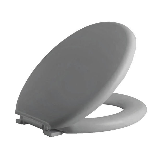 Imagen de Tapa inodoro acolchada Astra gris oscuro