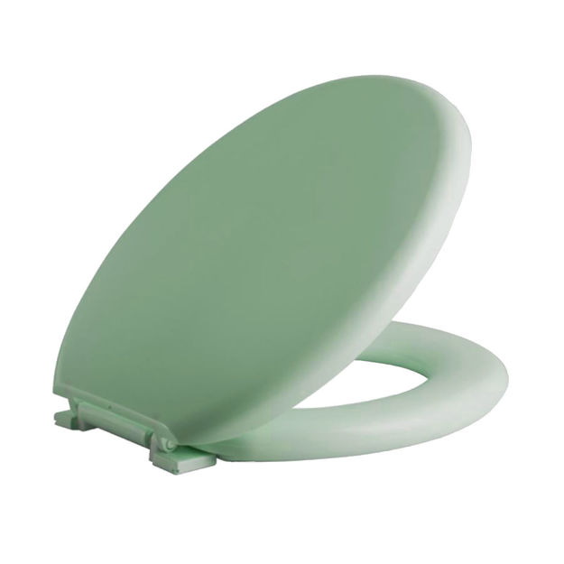 Imagen de Tapa inodoro acolchada Astra verde laguna