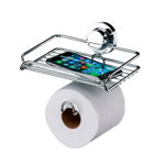 Imagen de SOPORTE PAPEL HIGIÉNICO Y PORTA OBJETOS  VENTOSA BZ