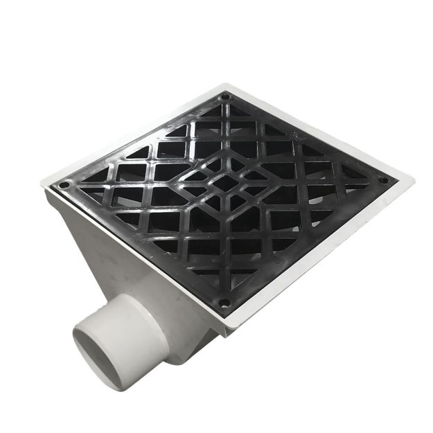 Imagen de Embudo de azotea horizontal c/rejilla plastica 20 salida 63