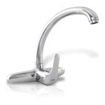 Imagen de Grifería de cocina Monocomando de pared Pico Alto Valencia Gris