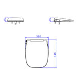 Imagen de Asiento bide con luz nocturna Flex DECA