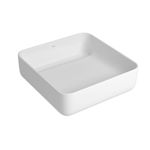 Imagen de Bacha de apoyo cuadrada 40 cm blanca brillante Deca