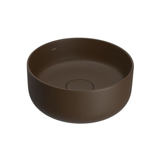 Imagen de Bacha de apoyo redonda 30 cm marrón mate Deca