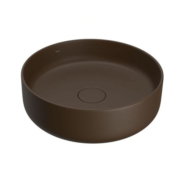 Imagen de Bacha de apoyo redonda 40 cm marrón mate Deca