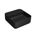 Imagen de Bacha de apoyo cuadrada 30 cm c/mesa negro mate Deca