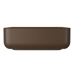 Imagen de Bacha de apoyo cuadrada 40 cm c/mesa marrón mate Deca