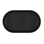 Imagen de Bacha de apoyo Oval 50x30 cm negro mate Deca