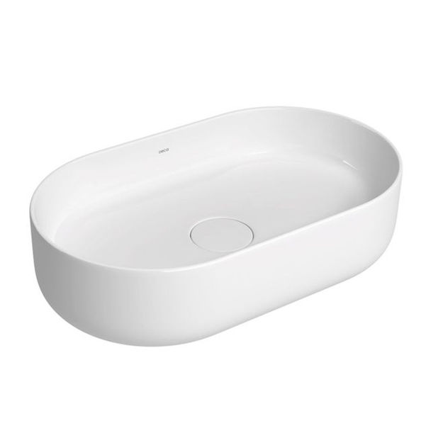 Imagen de Bacha de apoyo Oval 50x30 cm blanco brillante Deca