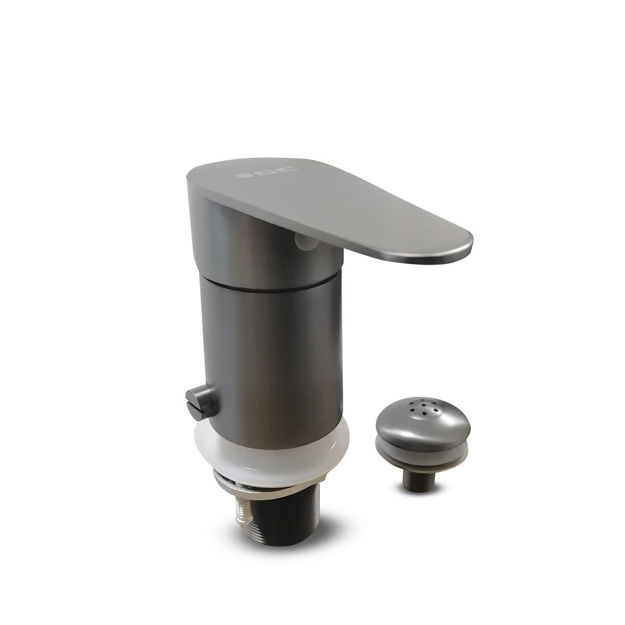 Imagen de Grifería de bidet Monocomando con transferencia Celtic Grafito