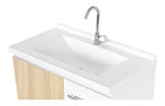 Imagen de Bacha de sobreponer rectangular 78 cm c/mesa blanca Fabribam
