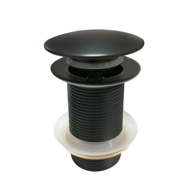 Imagen de Válvula lavatorio negro mate click clack 1.1/4 t/grande