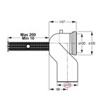 Imagen de Salida trasera al piso 110x220mm