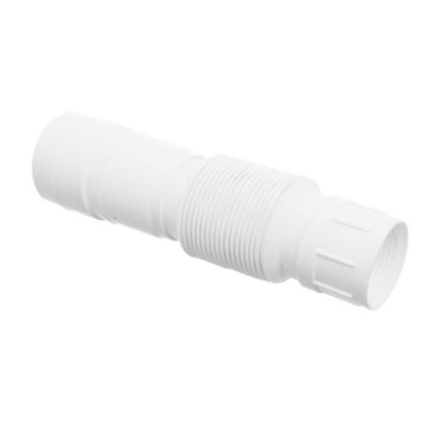 Imagen de Sifón para bidet plástico corrugado Blukit blanco