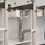 Imagen de Sifón plástico universal corrugado Blukit gris