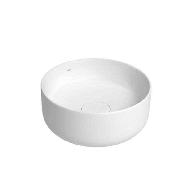 Imagen de Bacha de apoyo redonda 30 cm blanca brillante Deca