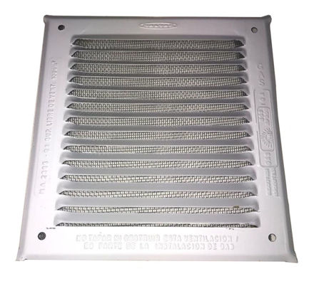 Imagen de Rejilla ventilación esmaltada con mosquitero 15x15cm