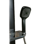 Imagen de Barral de ducha exterior sin grifería Negra