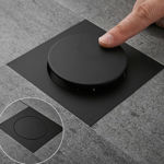 Imagen de Rejilla de piso click clack 10x10 negro mate