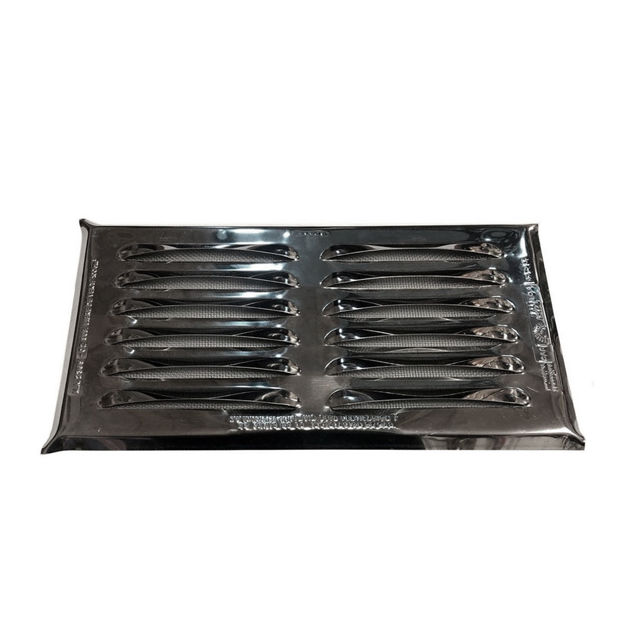 Imagen de Rejilla ventilación acero inoxidable 15x30cm