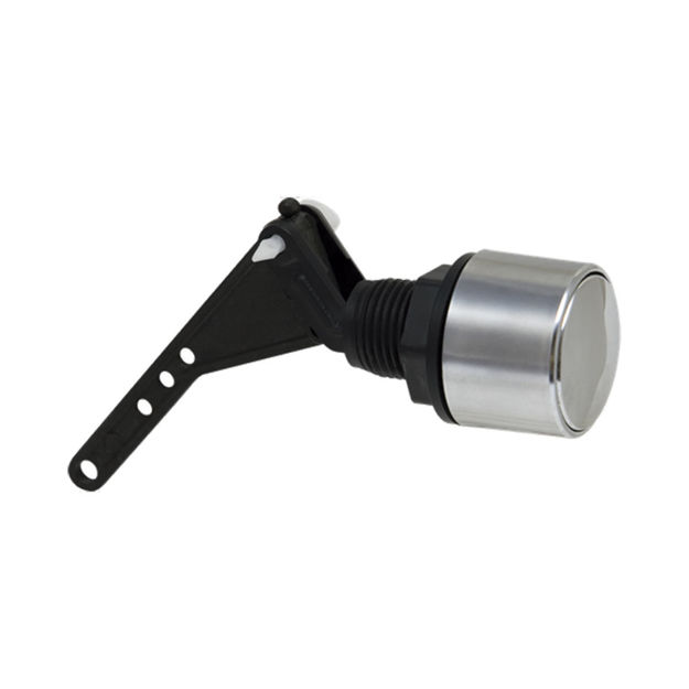 Imagen de Botón lateral 20mm blanco con balancín corto