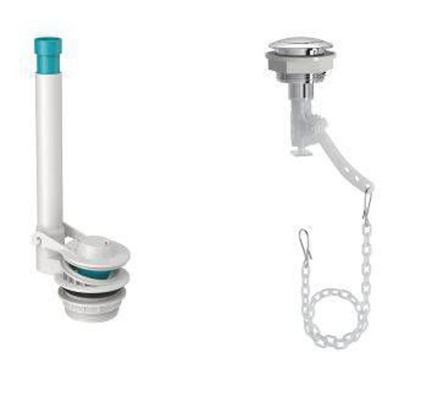 Imagen de Válvula de descarga con botón simple Deca