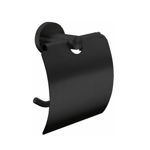 Imagen de Portarollo negro mate con tapa Milano Dmc