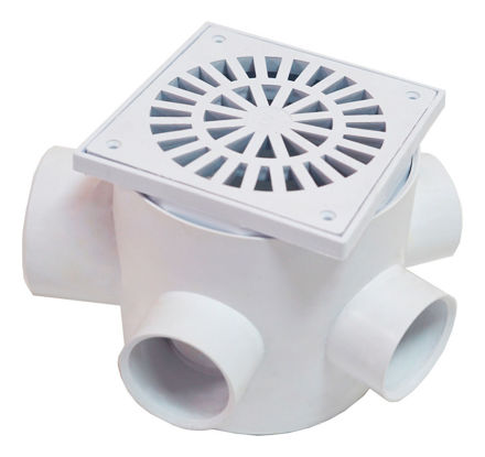 Imagen de Pileta de piso c/rompe espuma 10x10x40/50 NICOLL